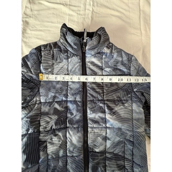 Gerry Boys Puffe Winter Jacket Sz S 7-8 Gray Blue Insulated Full Zip Coat Pocket - Picture 5 of 14
